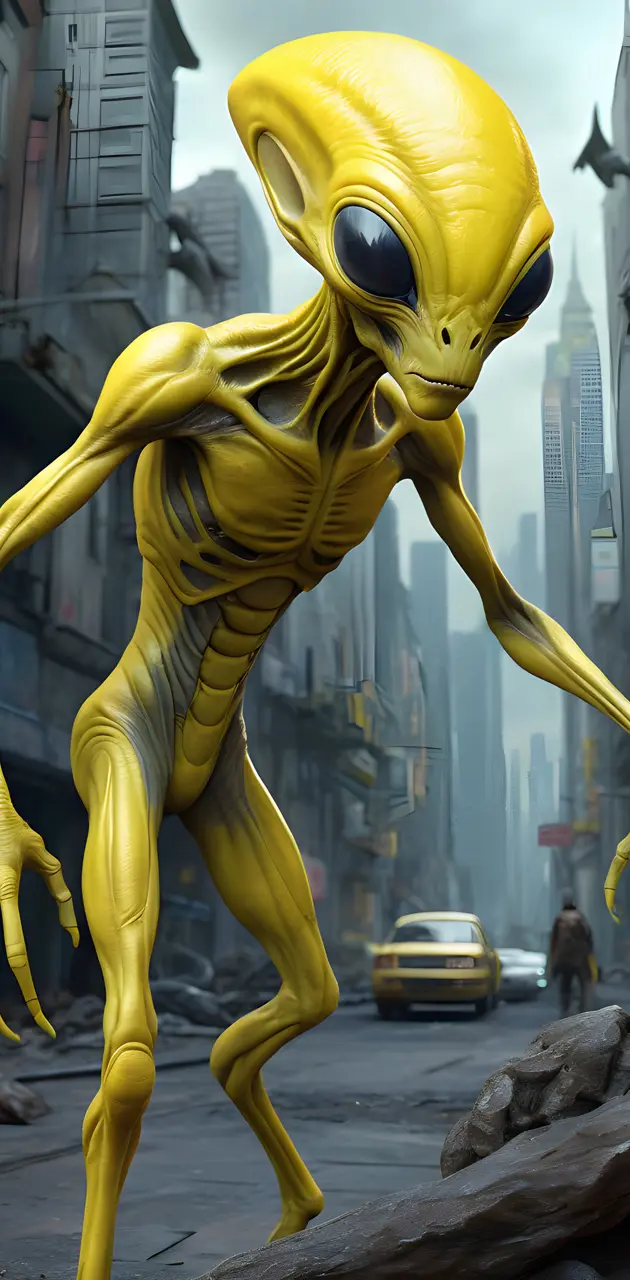 yellow alien city