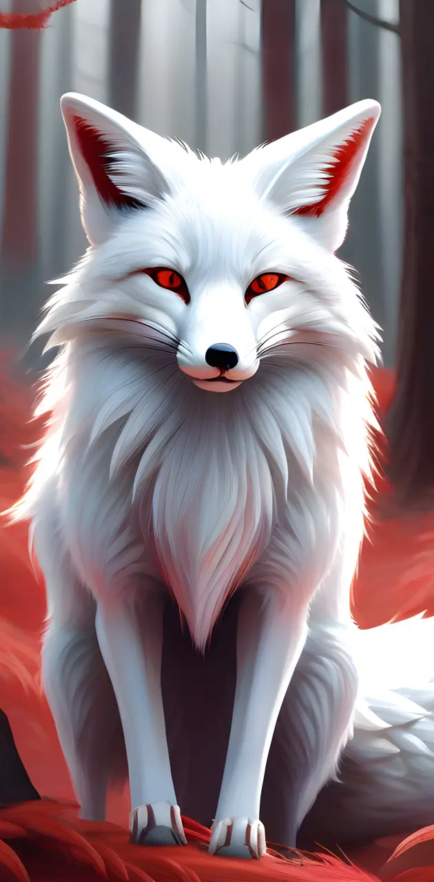 a white fox