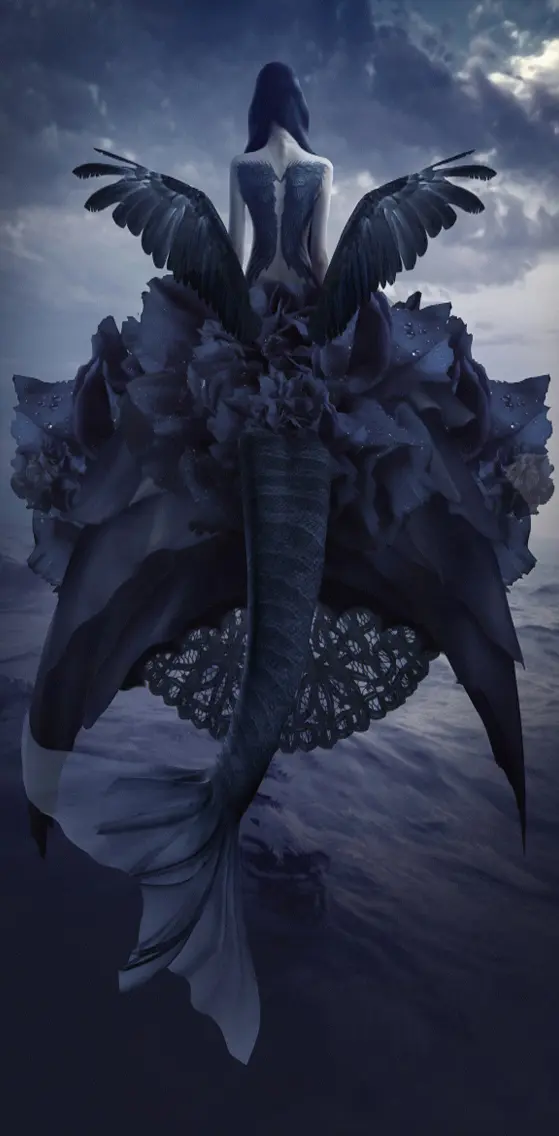 dark mermaids wallpaper