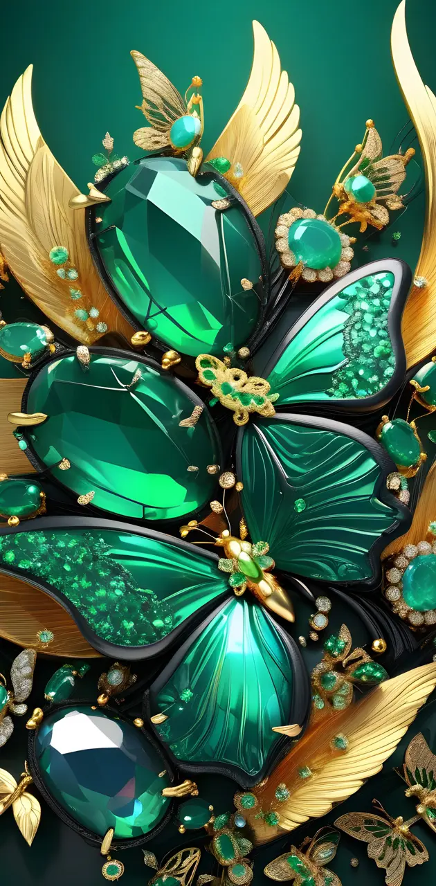 emerald butterflys