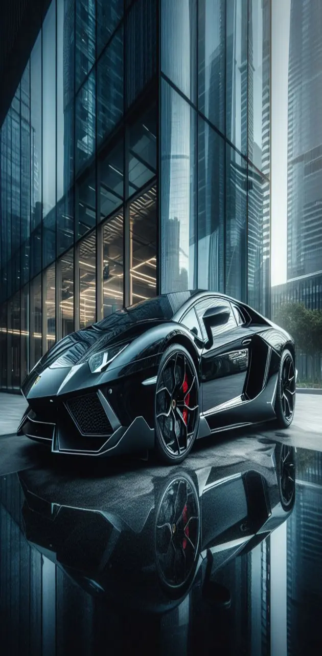 Black Lamborghini 