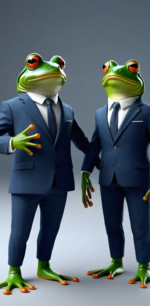😎 frogs in suits 🐸