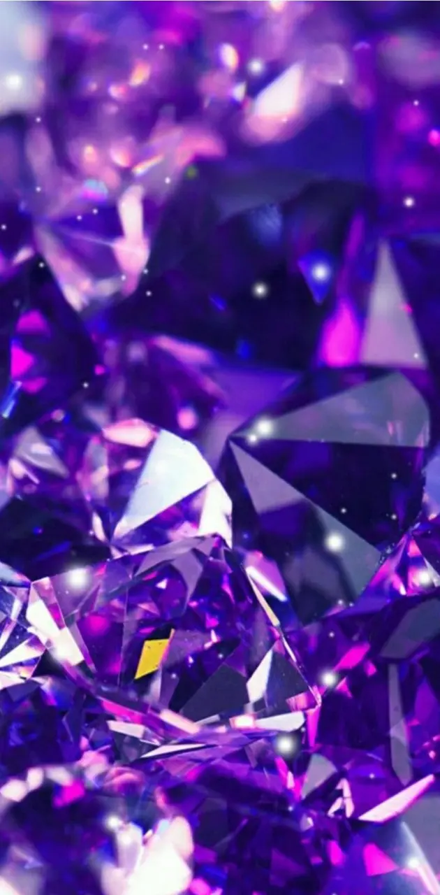 purple crystal wallpaper