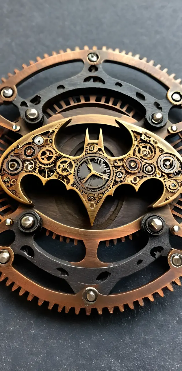 steampunk Batman symbol