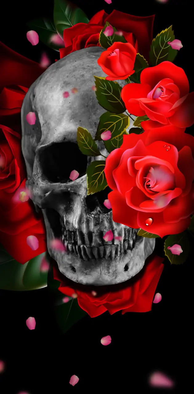 Floral Skull Wallpaper