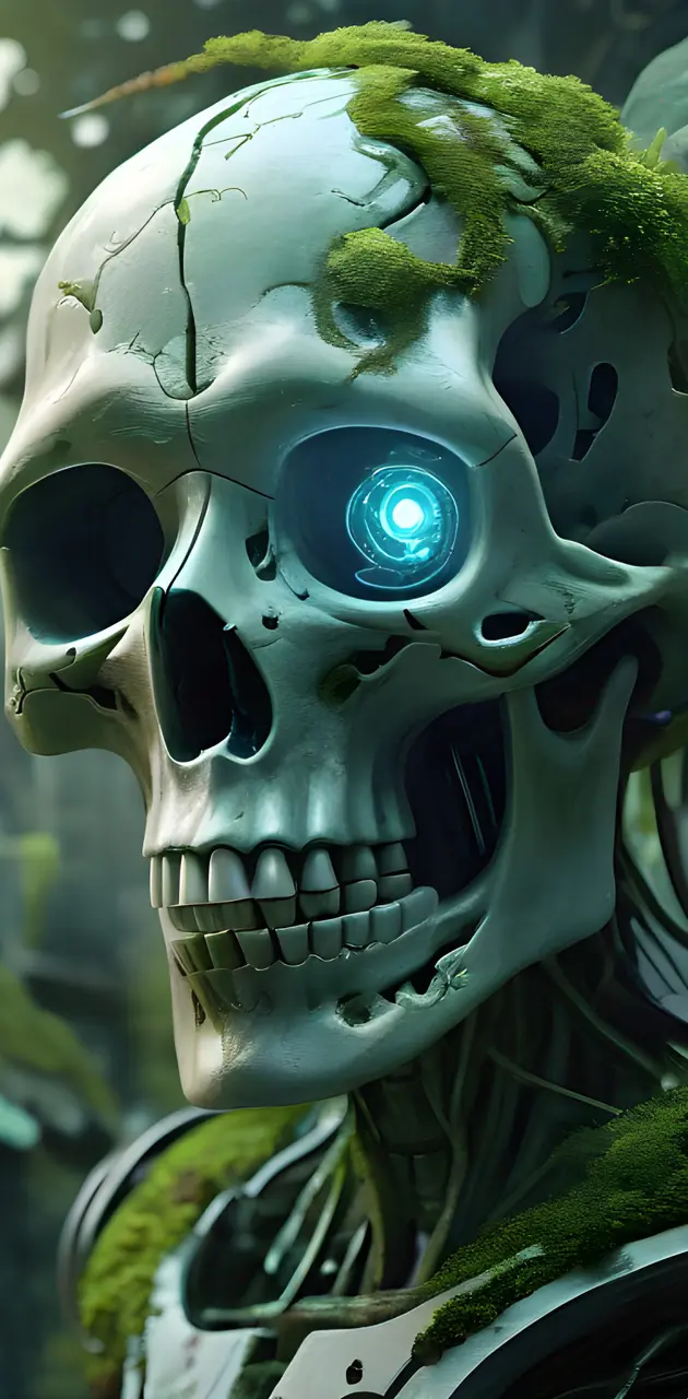 cyborg skull