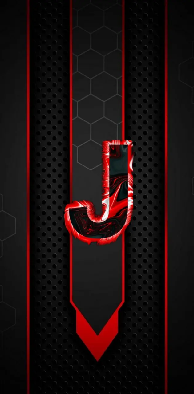 Red and black J