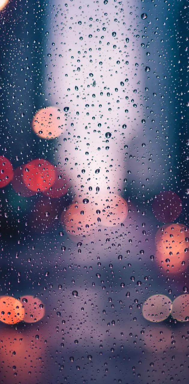 Rain Drops in Window
