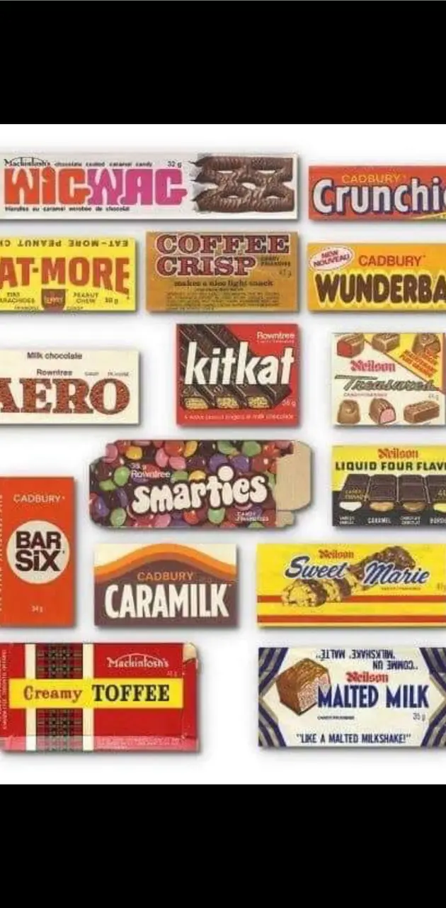 classic candy bars