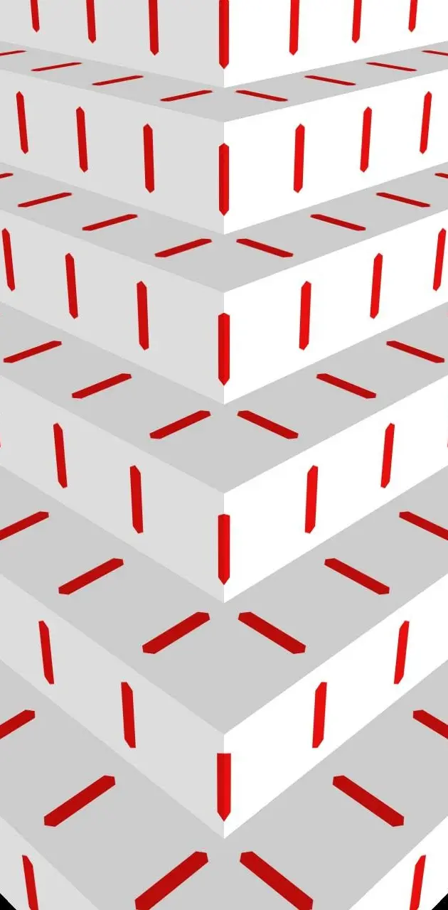 White-Red Steps x4