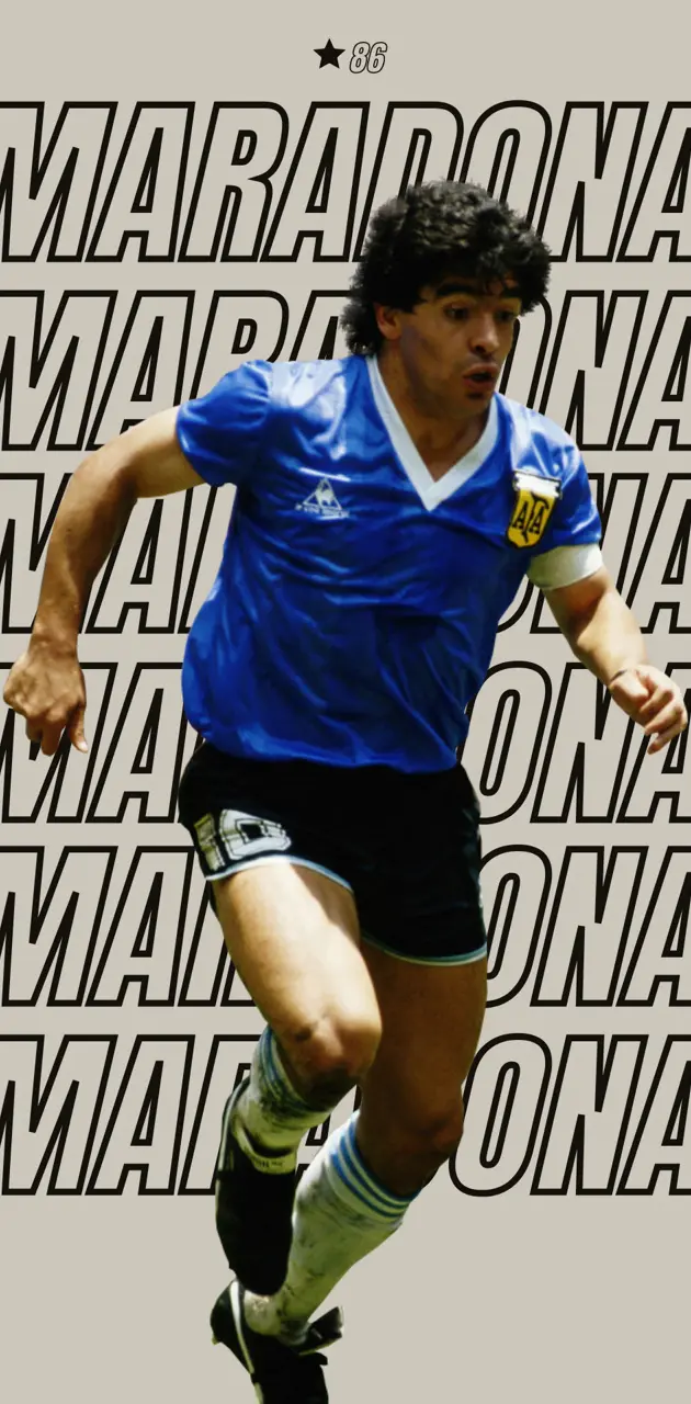 Maradona fondo simple