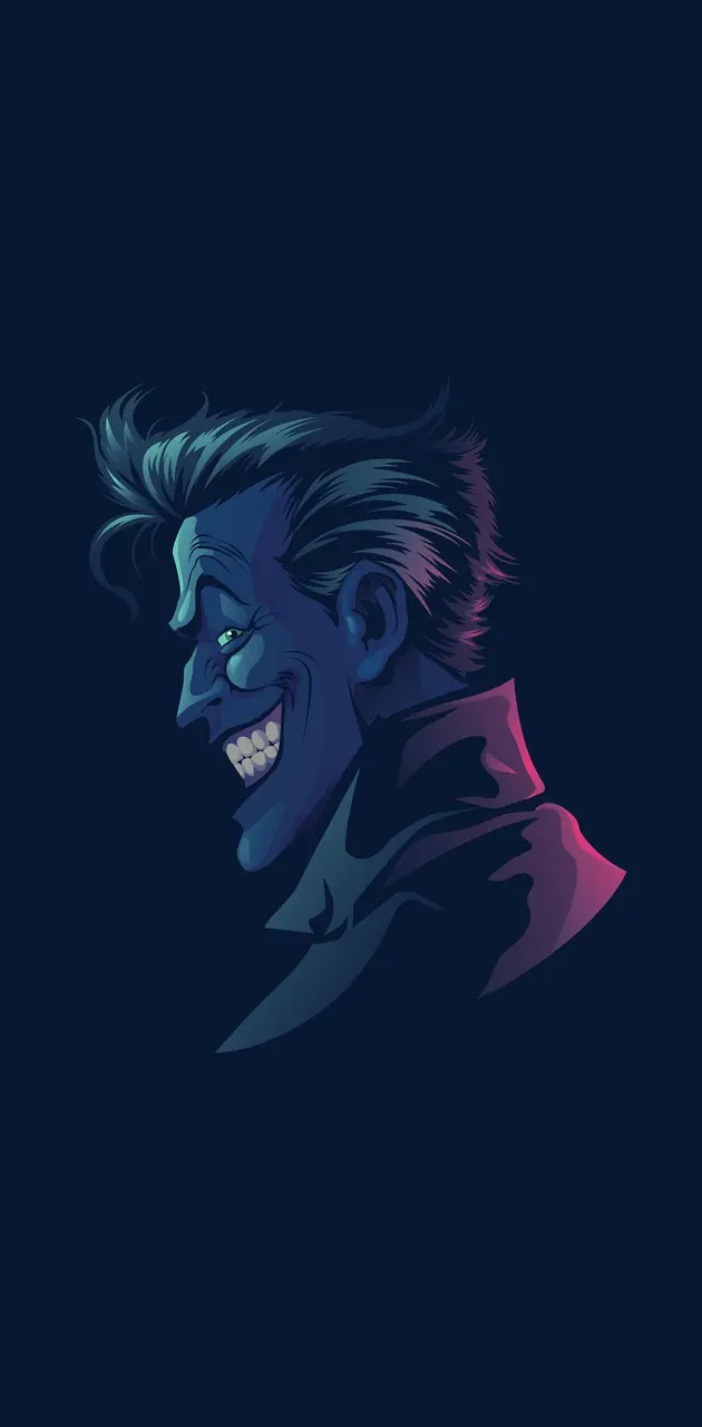 the joker cartoon smile