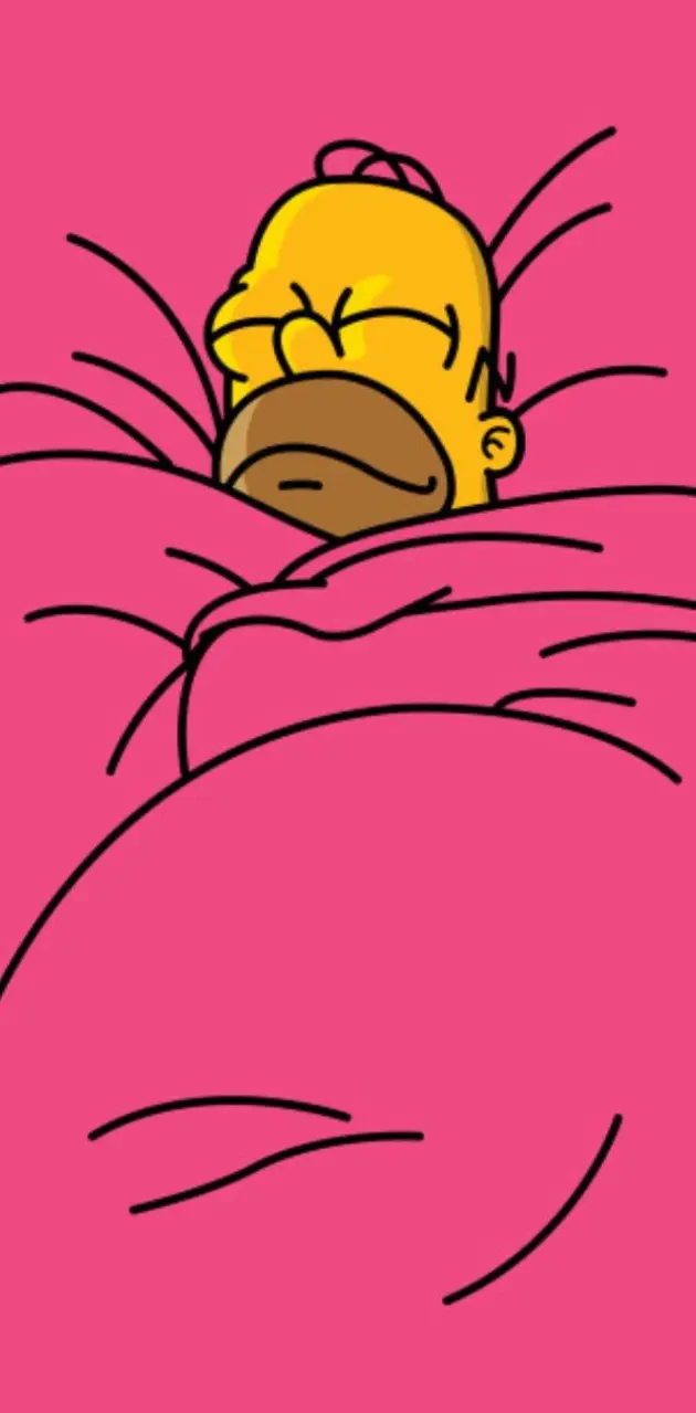 Homer in bed