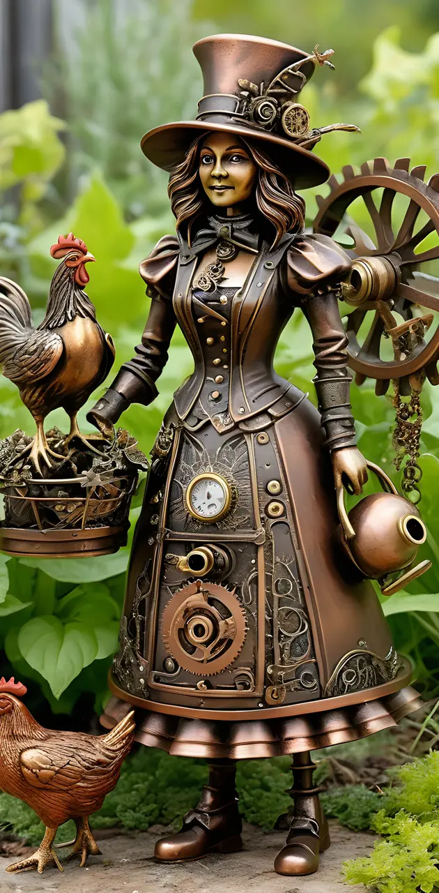 Steampunk Garden Witch