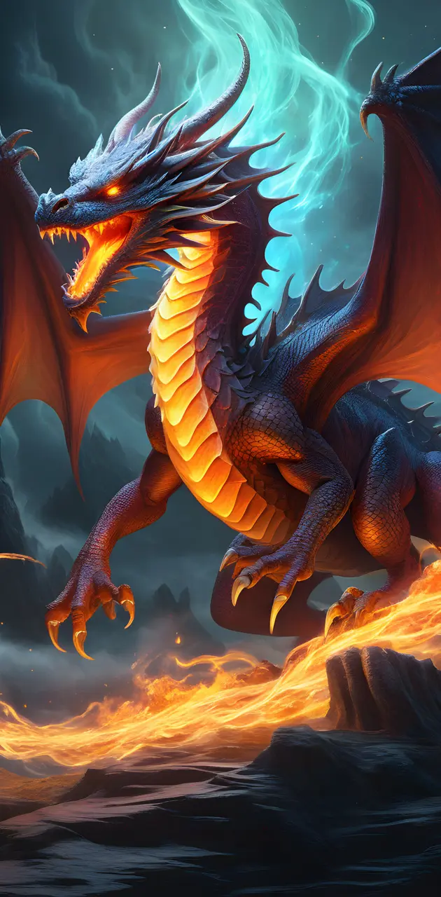 Fire breathing dragon