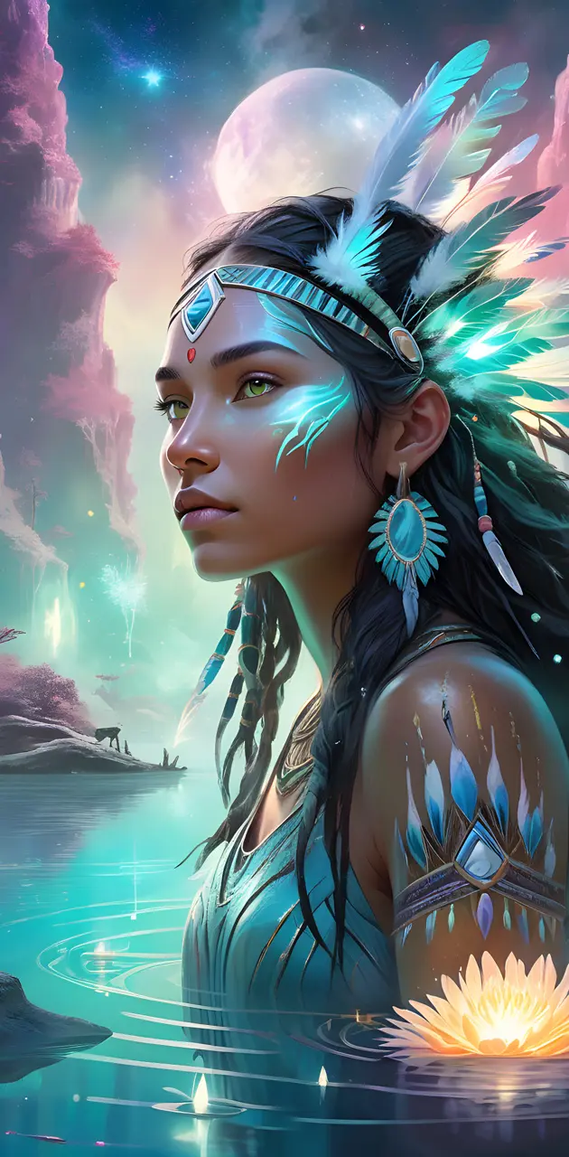 native American mermaid