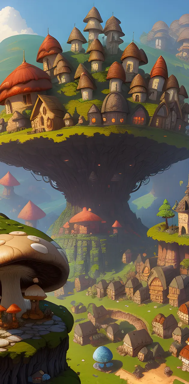mushroom town