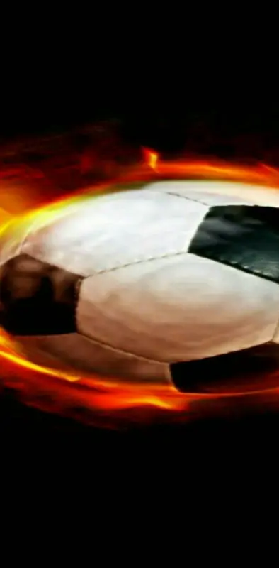 Football  in fire