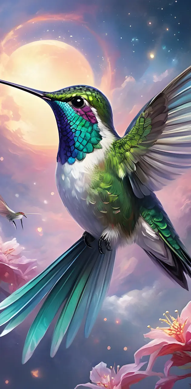 hummingbird background pattern
