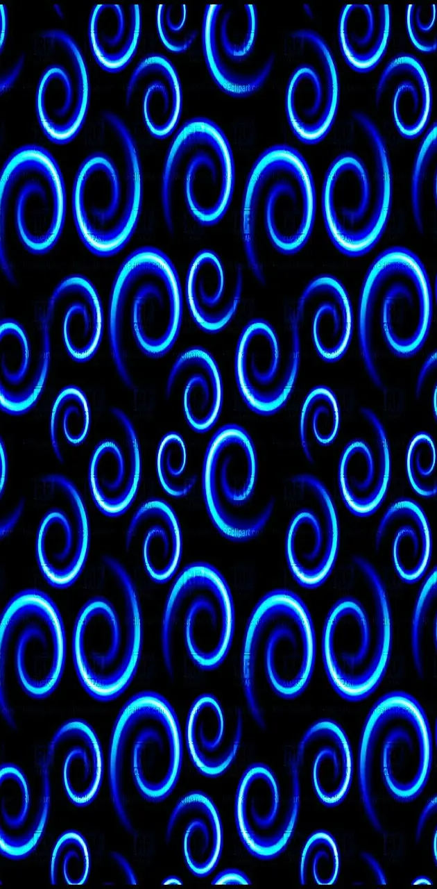 Blue Spirals 