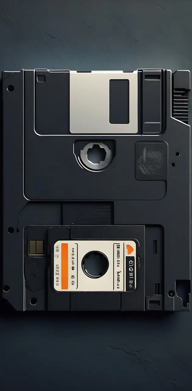 Funky looking floppy disk.