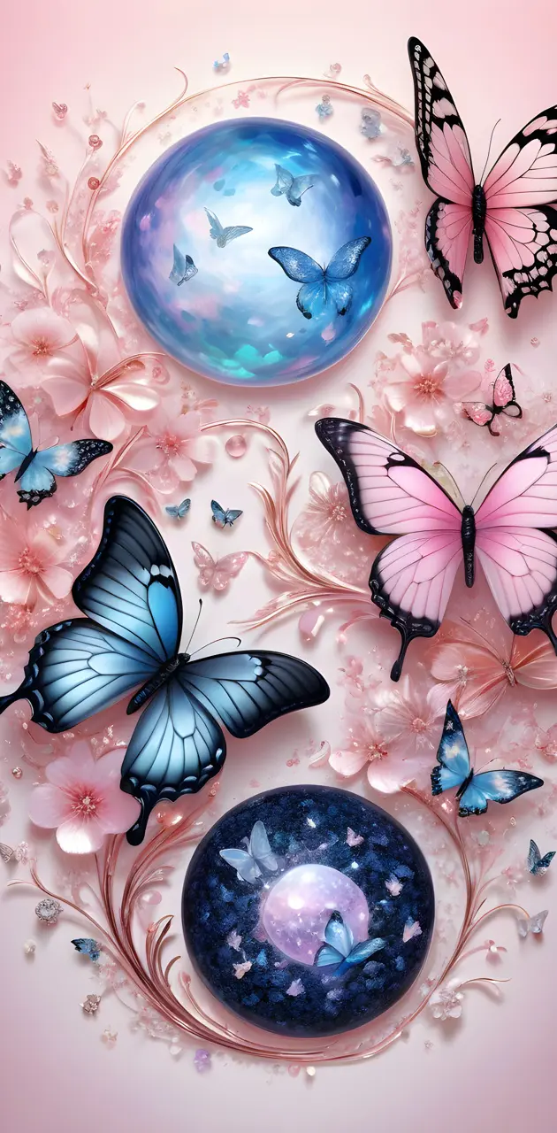 Butterflies ying Yang