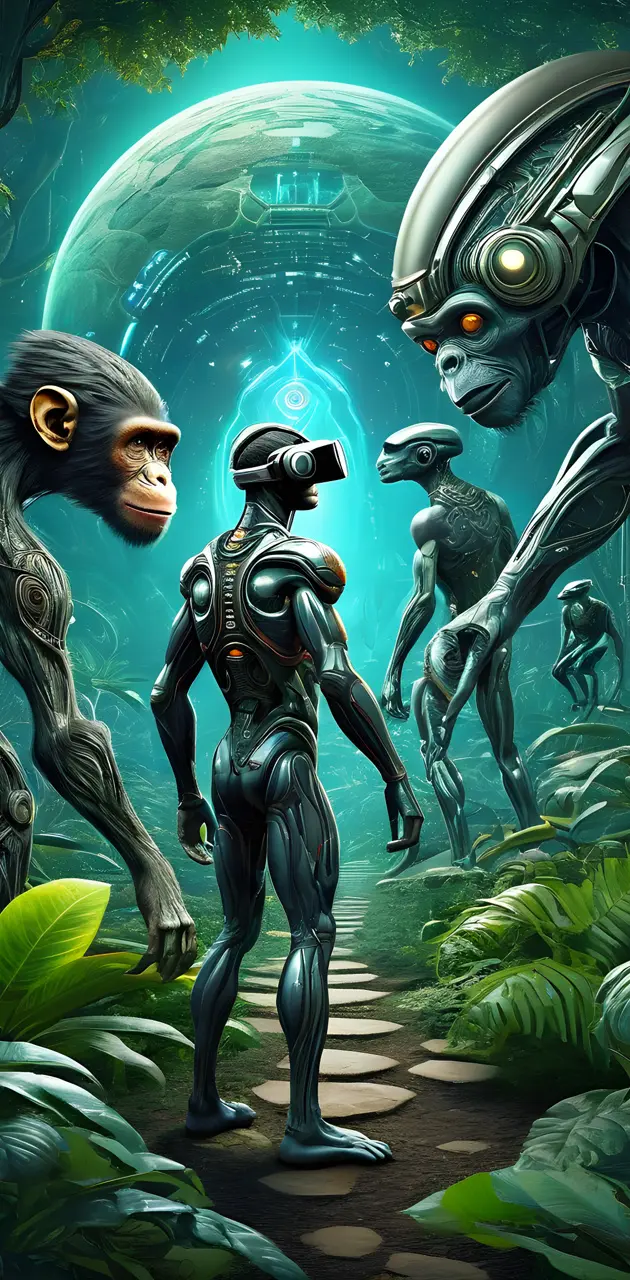 evolved monkey men