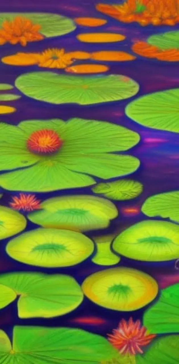 Pastel Lilypad Pond