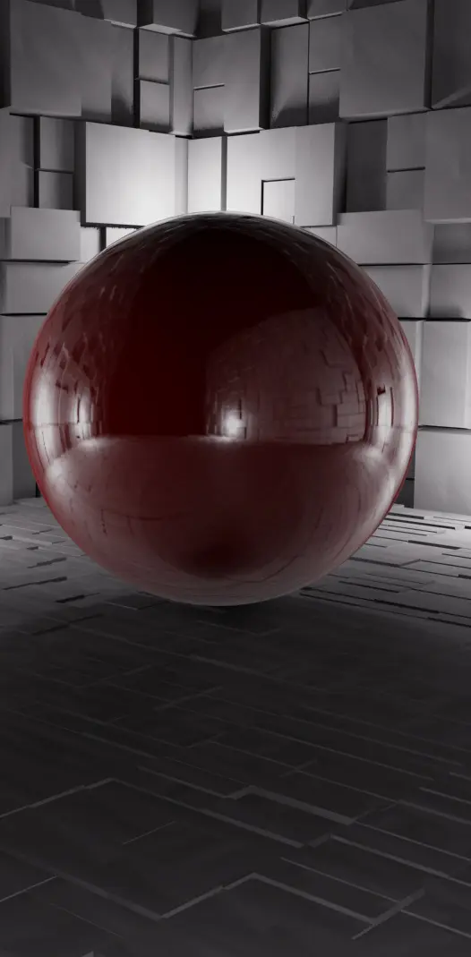 3d Red Ball