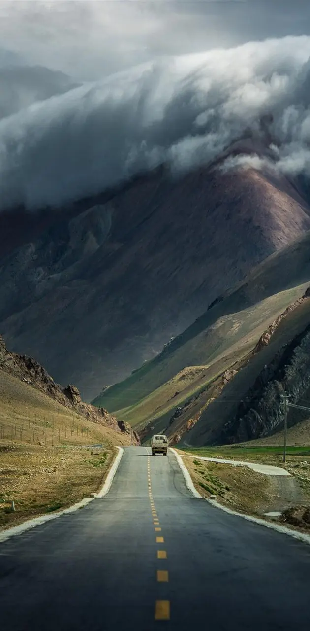 Road and Mountain