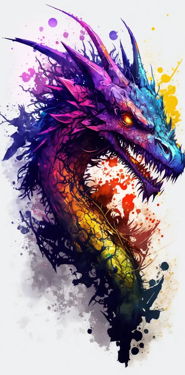 Colorfull Dragon wallpaper by MadLIfeMentos - Download on ZEDGE™ | 66c0