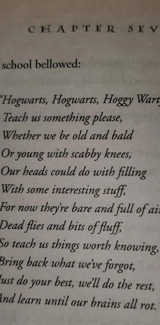 Hogwarts song