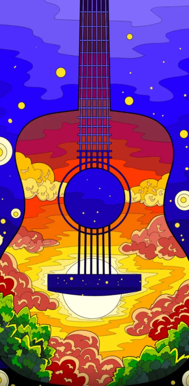 Sunset Guitar 