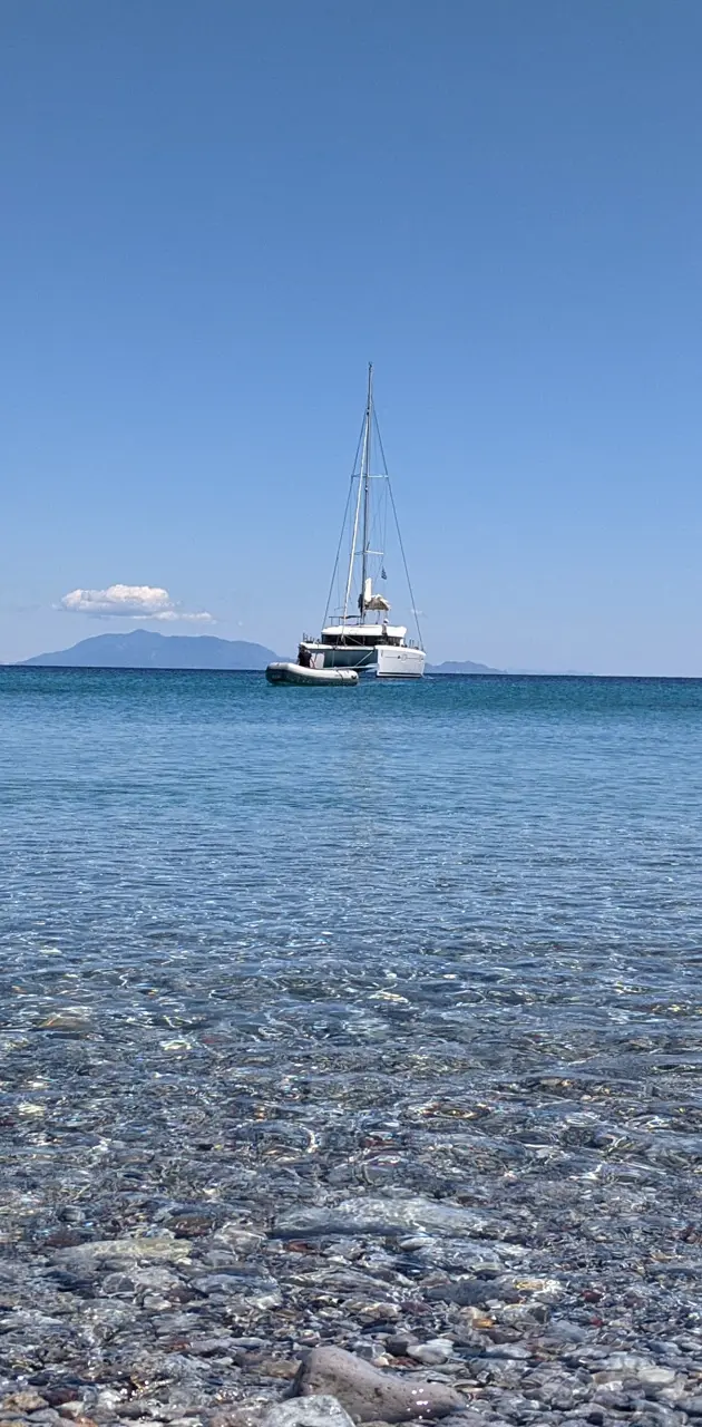 Catamaran on Water