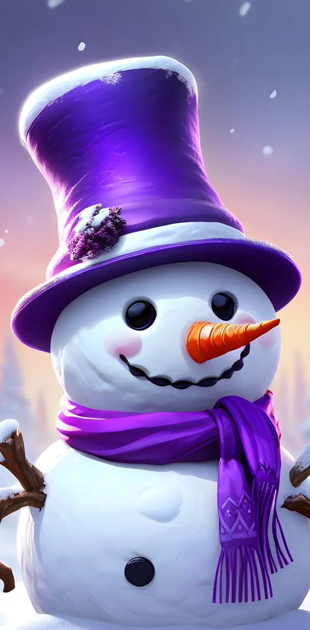 a snowman with a