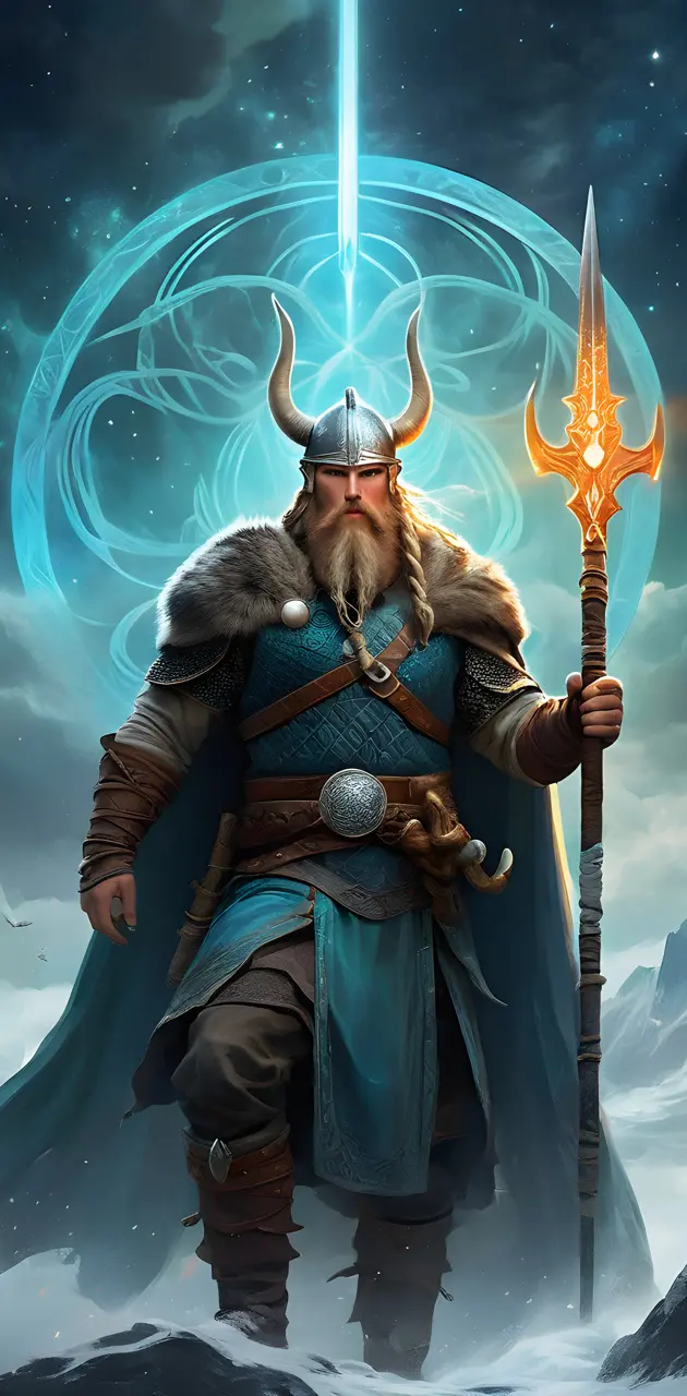 Odin and gungnir