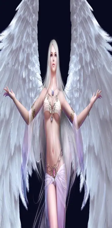 Girl white angel