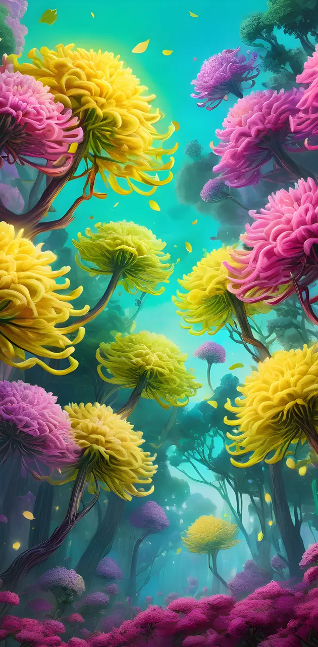 chrysanthemums, aquatic