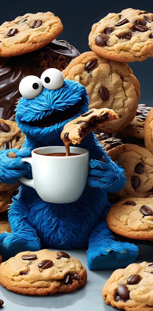 coffee Cookie monster