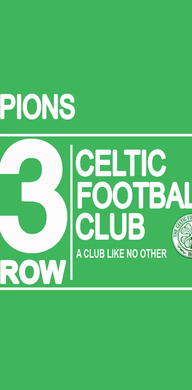celtic fc 3 in a row