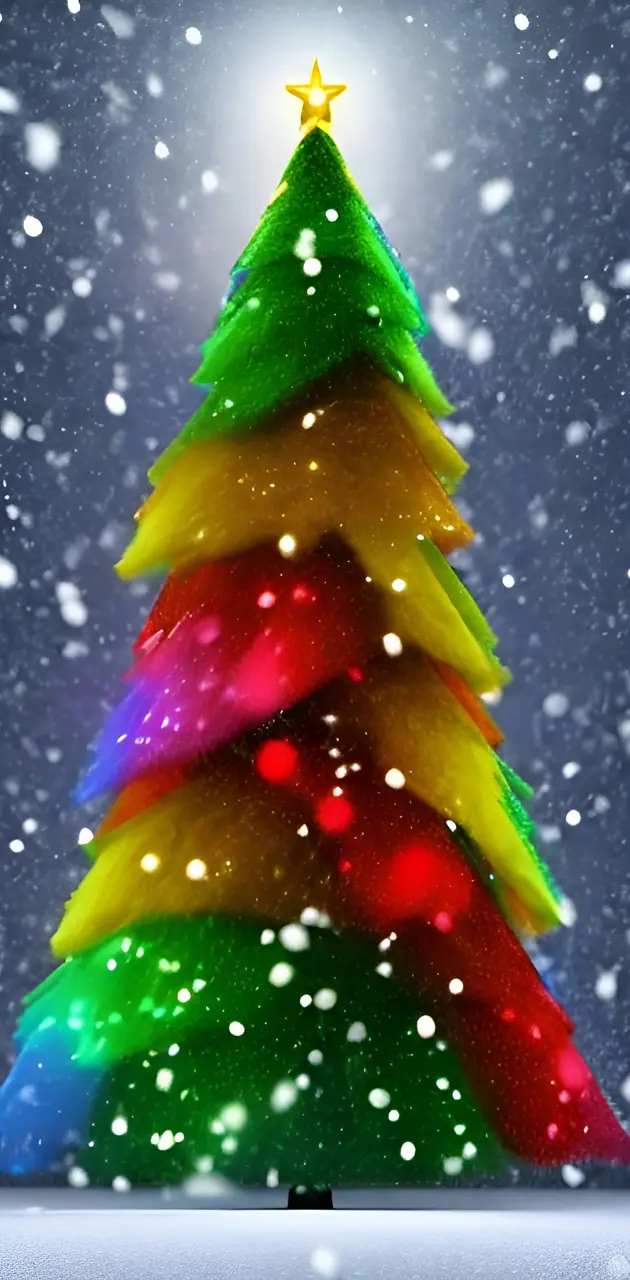 Rainbow Christmas tree