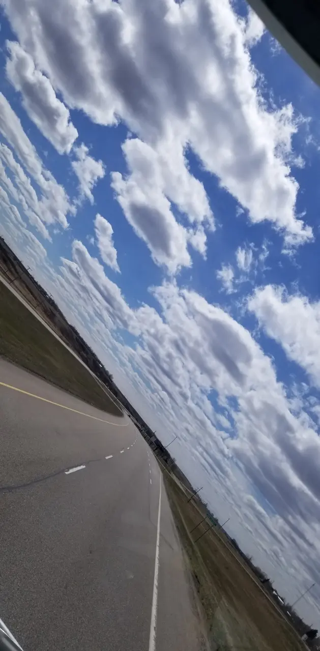 Highway and clouds 