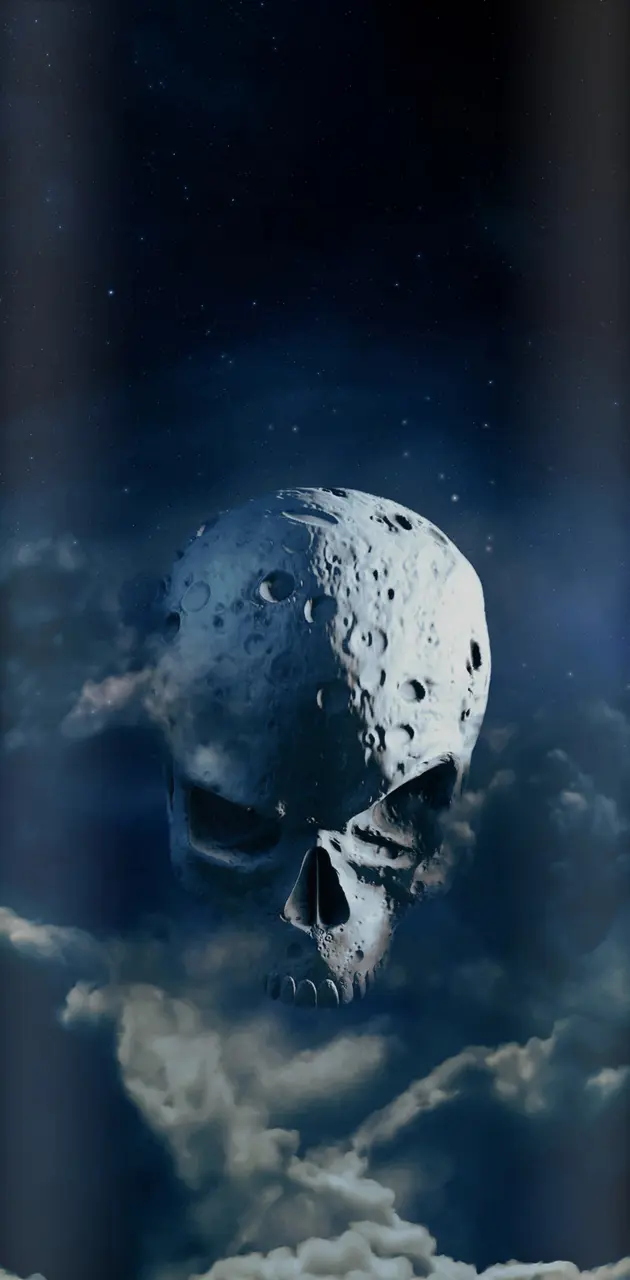 White skull moon