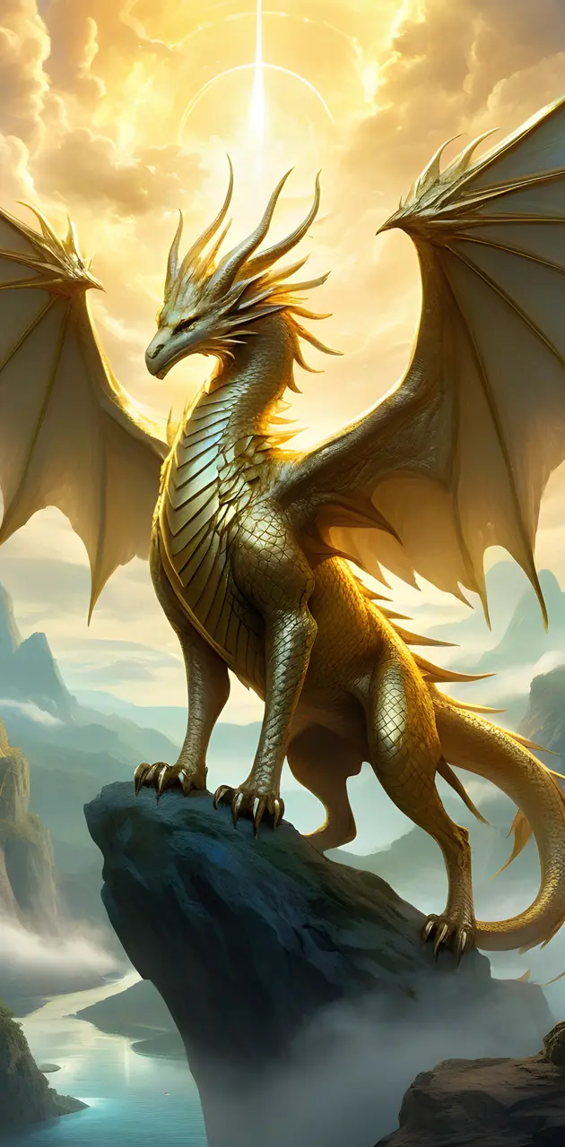 Legendary dragon of the gods