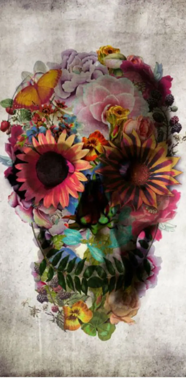 Skull in bloom