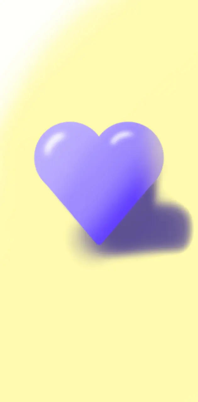 Light Purple Heart 3d