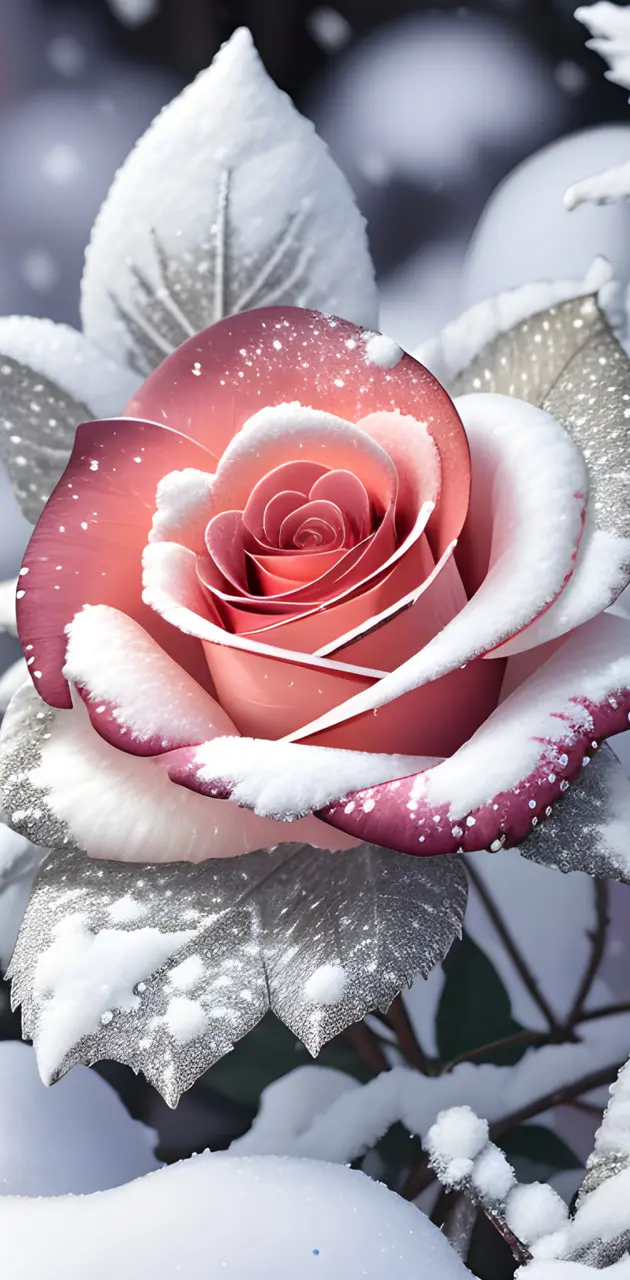 peach snow gliste rose