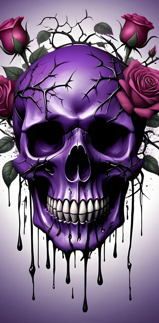 purple skull