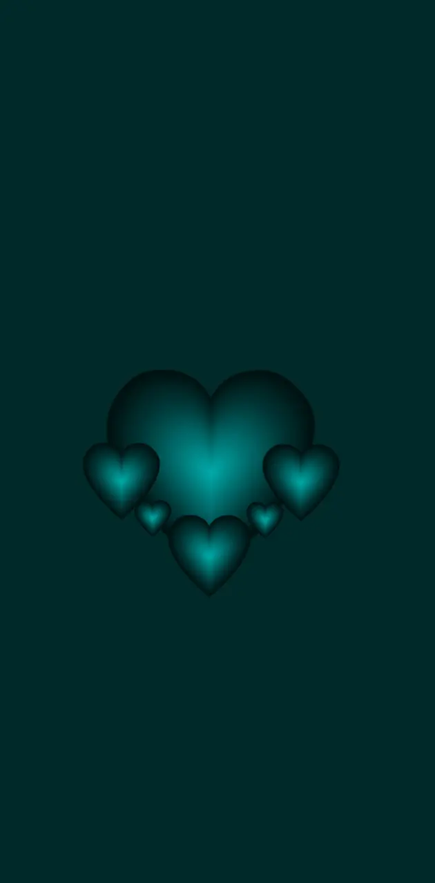 Turquoise Hearts 9