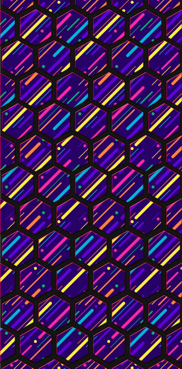 Colorful Poly Wall
